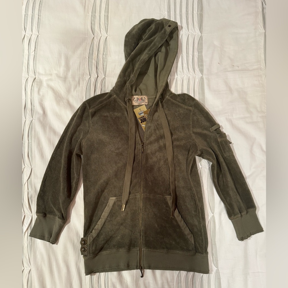 Juicy Couture Cargo Zipper Sweatshirt